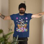 24hluxury– Bunny English Bulldog Dog Easter Eggs T-Shirt