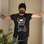 24hluxury– Christmas Lights Dog French Bulldog T-Shirt