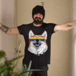 24hluxury– Corgi Dog Rainbow Sunglasses LGBT Pride T-Shirt
