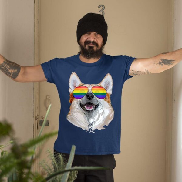 24hluxury– Corgi Dog Rainbow Sunglasses LGBT Pride T-Shirt