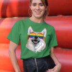24hluxury– Corgi Dog Rainbow Sunglasses LGBT Pride T-Shirt
