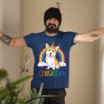 24hluxury– Corgicorn Corgi Unicorn Space Galaxy T-Shirt