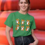 24hluxury– Cute Floss Dancing Corgi Puppies Dog T-Shirt