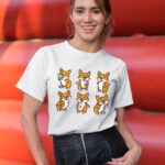 24hluxury– Cute Floss Dancing Corgi Puppies Dog T-Shirt