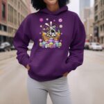 24hluxury– Bunny English Bulldog Dog Easter Eggs Hoodie