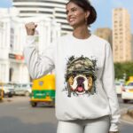 24hluxury– American Bulldog Soldier Veteran Dog Sweatshirt