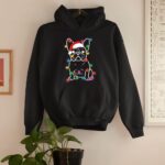 24hluxury– Christmas Lights Dog French Bulldog Hoodie