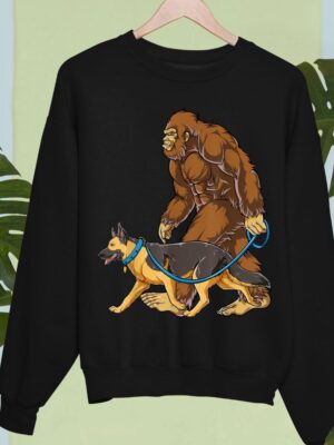 24hluxury– Bigfoot Dog Walk German Shepherd Sweatshirt