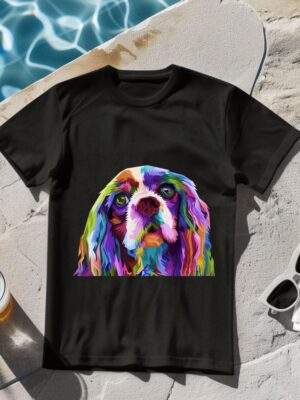 24hluxury– English Cocker Spaniel Art Portrait Dog T-Shirt