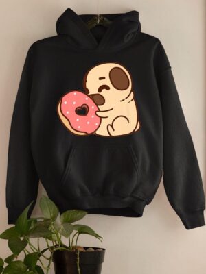 24hluxury– Cute Pug Donut Hoodie