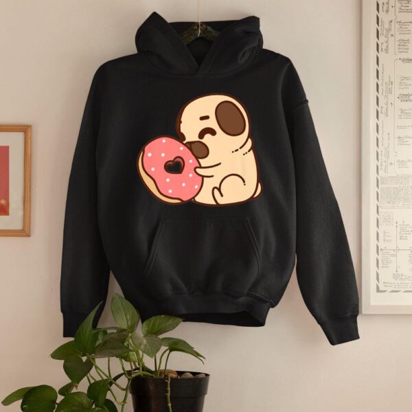 24hluxury– Cute Pug Donut Hoodie