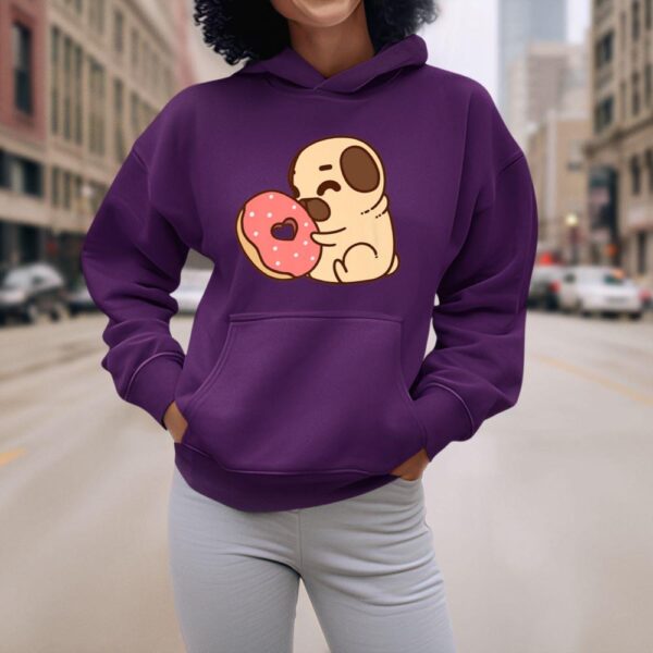 24hluxury– Cute Pug Donut Hoodie
