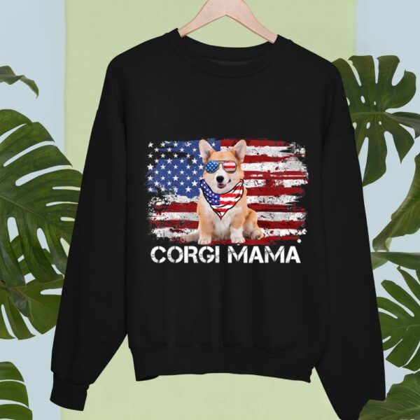 24hluxury– Corgi Mama American USA Flag Sweatshirt