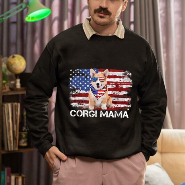 24hluxury– Corgi Mama American USA Flag Sweatshirt