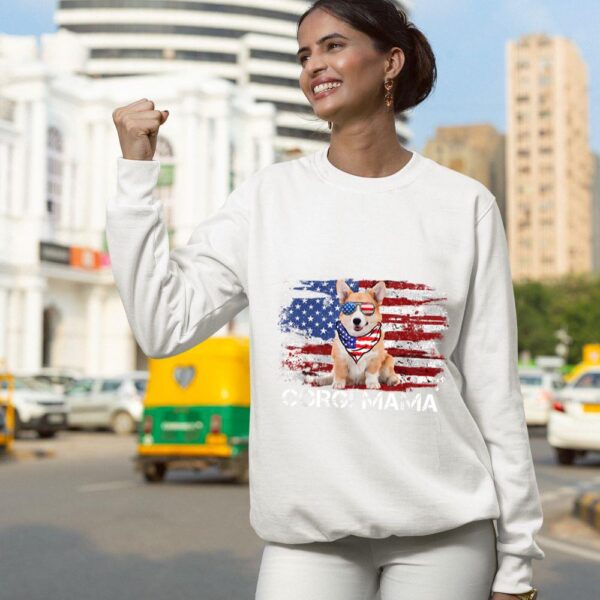 24hluxury– Corgi Mama American USA Flag Sweatshirt