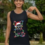 24hluxury– Christmas Lights Dog French Bulldog Tank Top