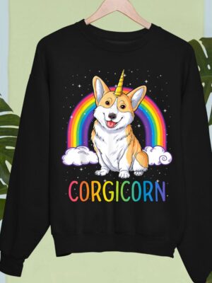 24hluxury– Corgicorn Corgi Unicorn Space Galaxy Sweatshirt