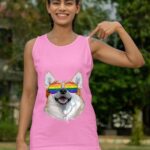 24hluxury– Corgi Dog Rainbow Sunglasses LGBT Pride Tank Top