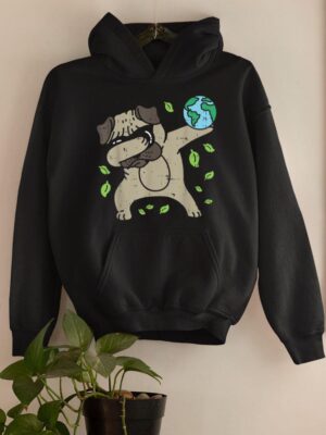 24hluxury– Earth Day Dabbing Pug Hoodie