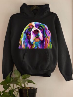 24hluxury– English Cocker Spaniel Art Portrait Dog Hoodie