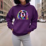24hluxury– English Cocker Spaniel Art Portrait Dog Hoodie