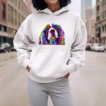 24hluxury– English Cocker Spaniel Art Portrait Dog Hoodie