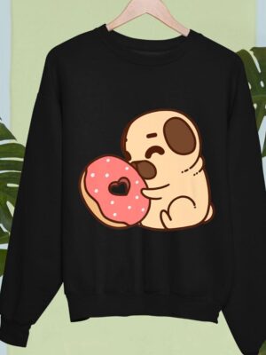 24hluxury– Cute Pug Donut Sweatshirt