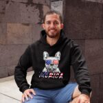 24hluxury– French Bulldog American USA Flag Hoodie