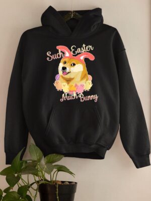 24hluxury– Happy Easter Doge – Shiba Inu Such Easter Much Bunny Hoodie