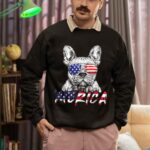 24hluxury– French Bulldog American USA Flag Sweatshirt