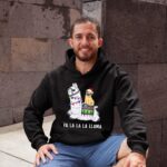 24hluxury– Pug Riding Llama Christmas Hoodie