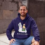 24hluxury– Pug Riding Llama Christmas Hoodie