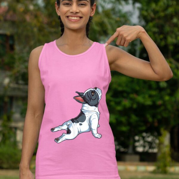 24hluxury– French Bulldog Yoga Namaste Tank Top