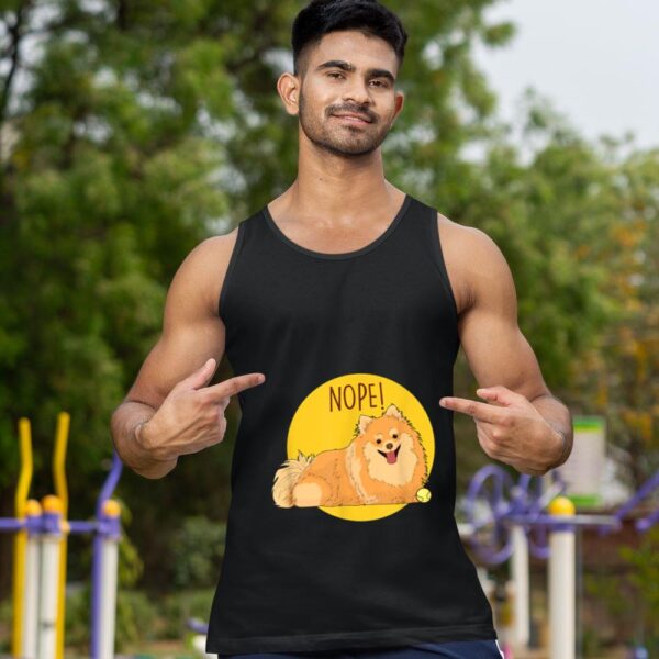 24hluxury– Nope Lazy Pomeranian Dog Tank Top
