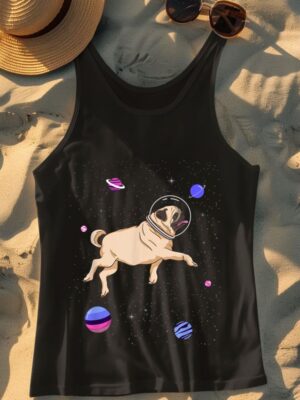 24hluxury– Omnisexual Pug In Space Tank Top