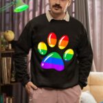 24hluxury– Rainbow Paw Print Dog Paw LGBT Pride Sweatshirt