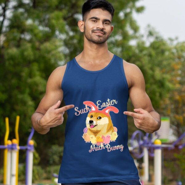 Linocasa– Happy Easter Doge – Shiba Inu Such Easter Much Bunny Tank Top - Image 4