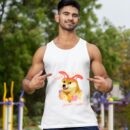 Linocasa– Happy Easter Doge – Shiba Inu Such Easter Much Bunny Tank Top