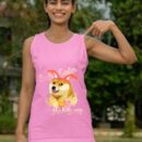 Linocasa– Happy Easter Doge – Shiba Inu Such Easter Much Bunny Tank Top