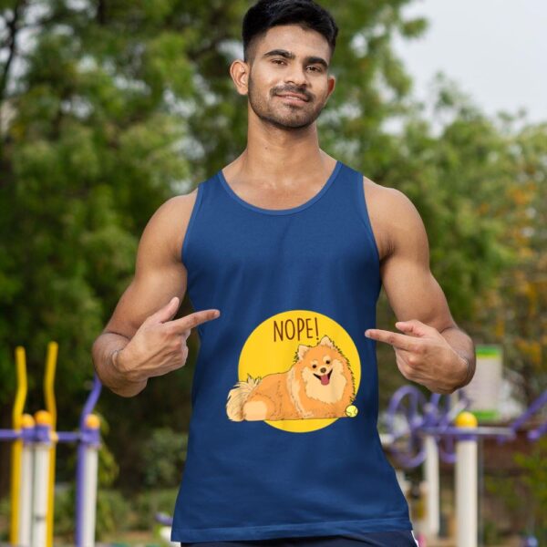 Linocasa– Nope Lazy Pomeranian Dog Tank Top - Image 4