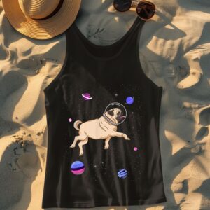 Linocasa– Omnisexual Pug In Space Tank Top
