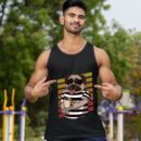 Linocasa– Pug Dog Drinking Coffee Tank Top