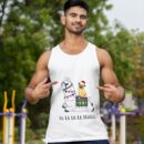 Linocasa– Pug Riding Llama Christmas Tank Top
