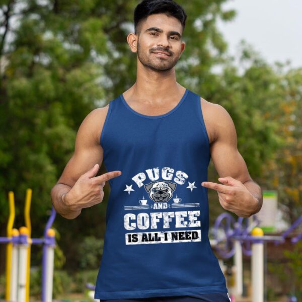 Linocasa– Pugs And Coffee Is All I Need Tank Top - Image 4