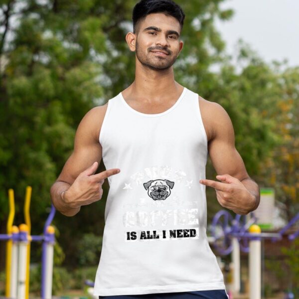 Linocasa– Pugs And Coffee Is All I Need Tank Top - Image 5