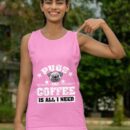 Linocasa– Pugs And Coffee Is All I Need Tank Top