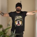 Linocasa– American Bulldog Soldier Veteran Dog T-Shirt