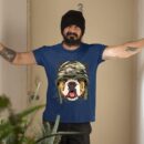 Linocasa– American Bulldog Soldier Veteran Dog T-Shirt