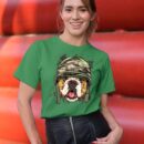 Linocasa– American Bulldog Soldier Veteran Dog T-Shirt