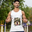 Linocasa– American Bulldog Soldier Veteran Dog Tank Top